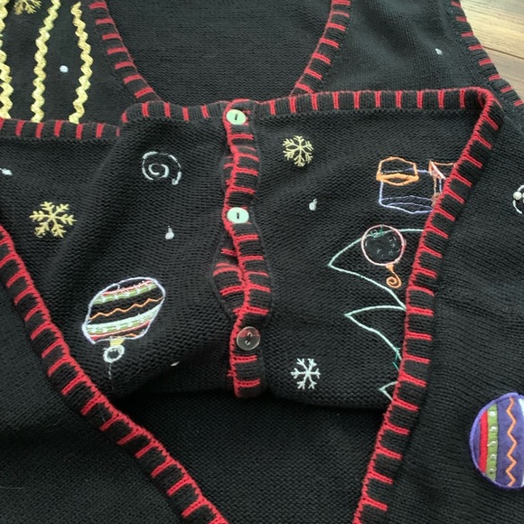Holiday Editions Vintage Ugly Christmas  Sweater Vest Ornaments Tree Size 2X - Picture 10 of 12